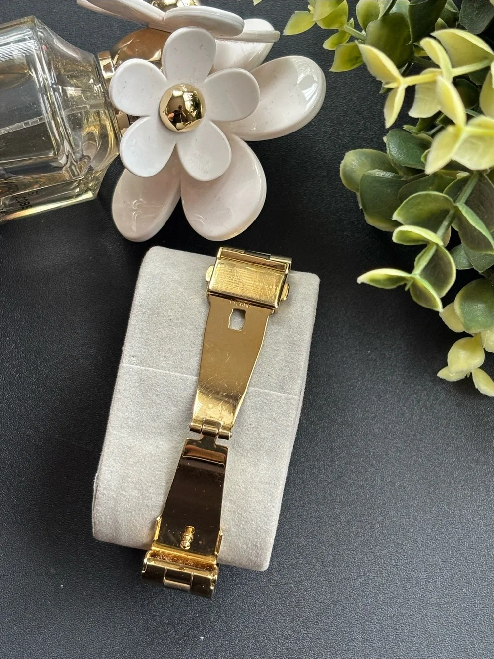 Marc Jacobs Gold and Black Stainless Steel Bracelet Watch